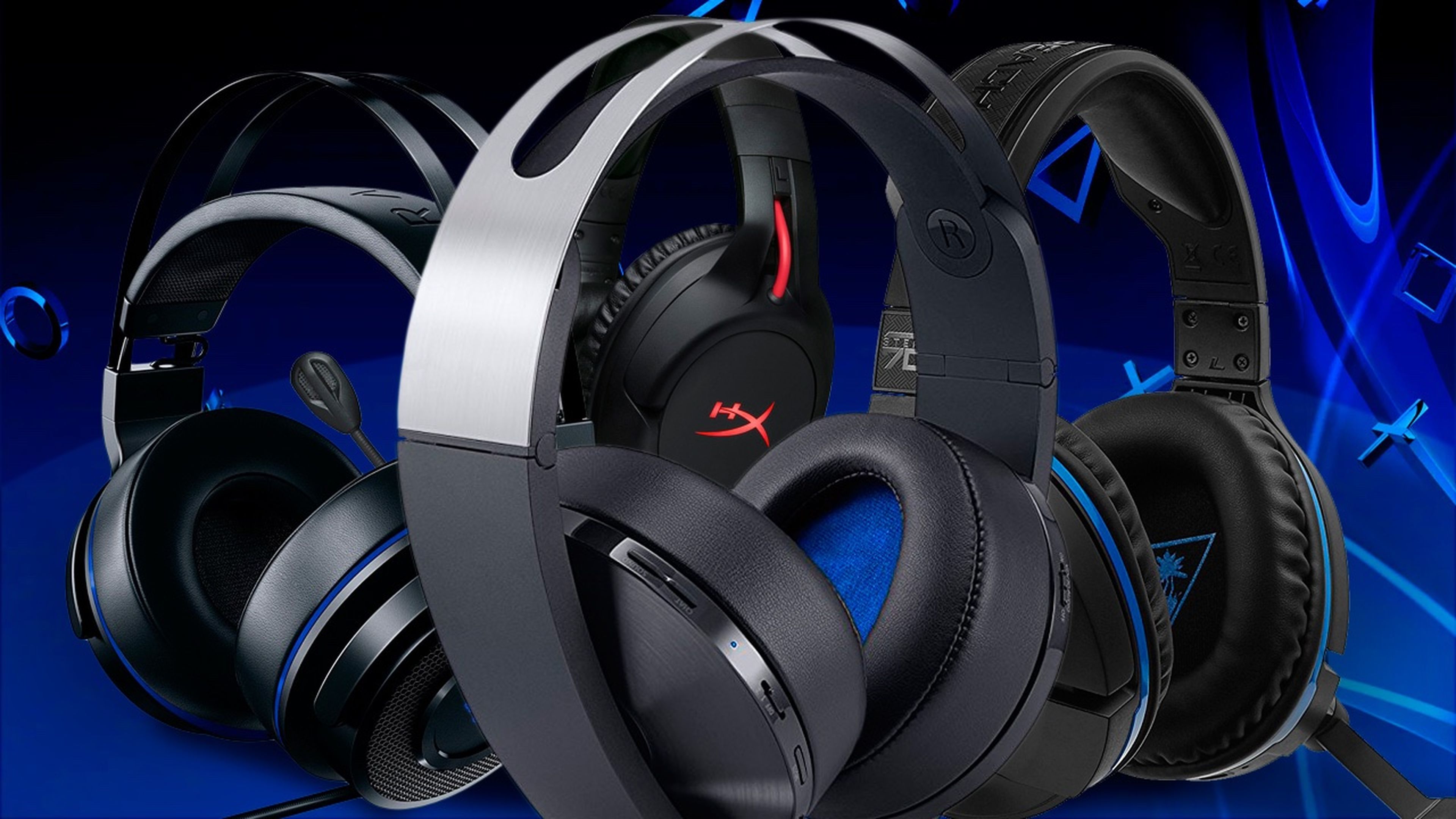 Auriculares inalámbricos con Bluetooth y micrófono, cascos de música de  graves para PS4, playstation 4, juegos