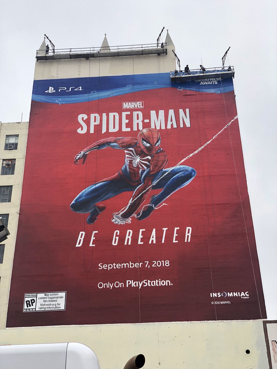 Mural de Spider-Man E3 2018 Mural de Spider-Man E3 2018