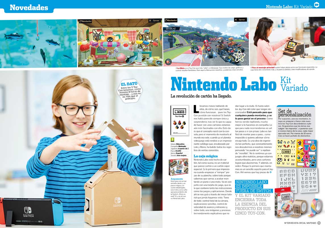 Nintendo Labo RON 309 Nintendo Labo RON 309