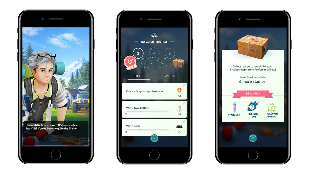 Pokémon GO tareas de investigación Pokémon GO tareas de investigación