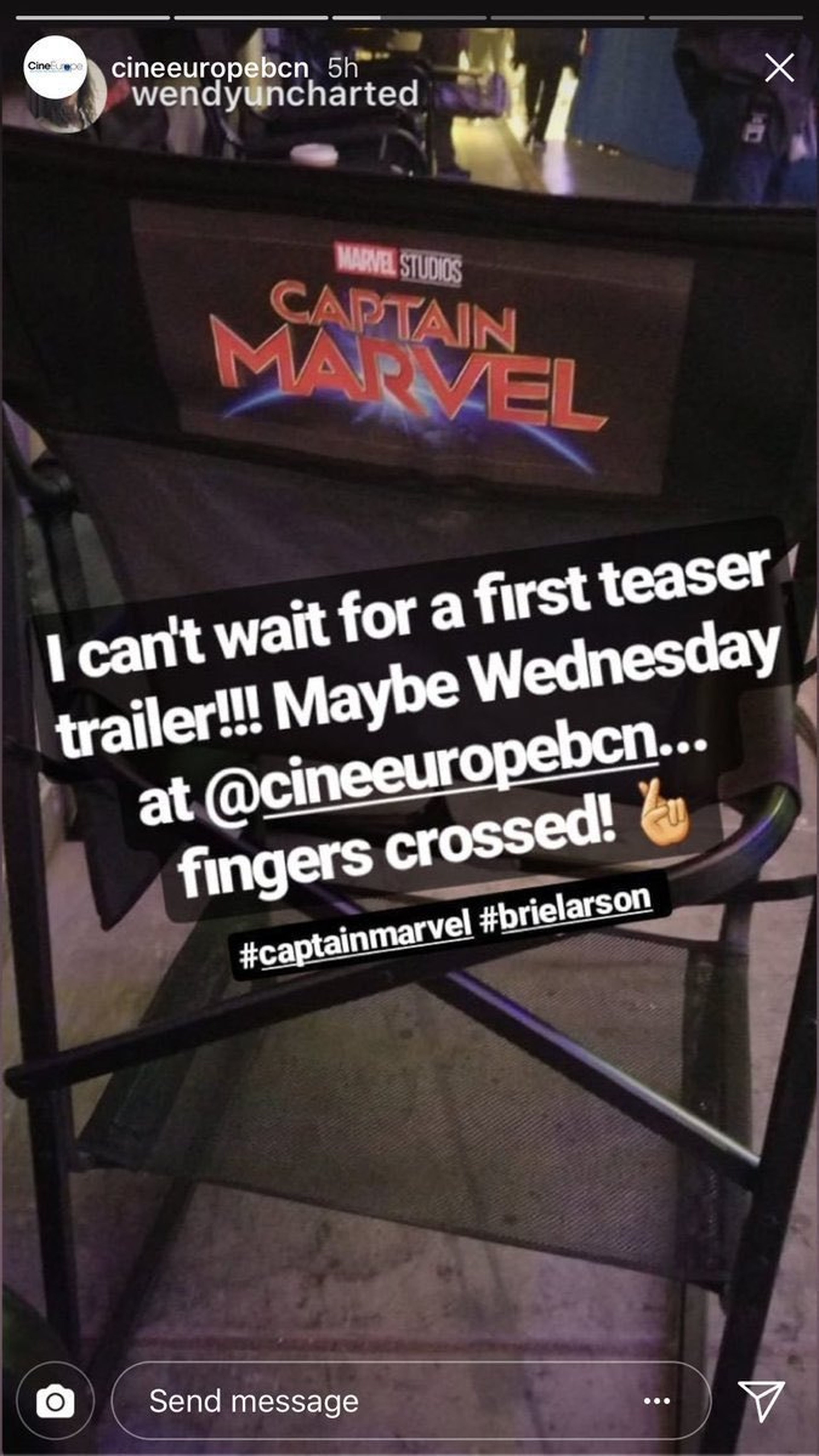 Capitana Marvel rumor tráiler