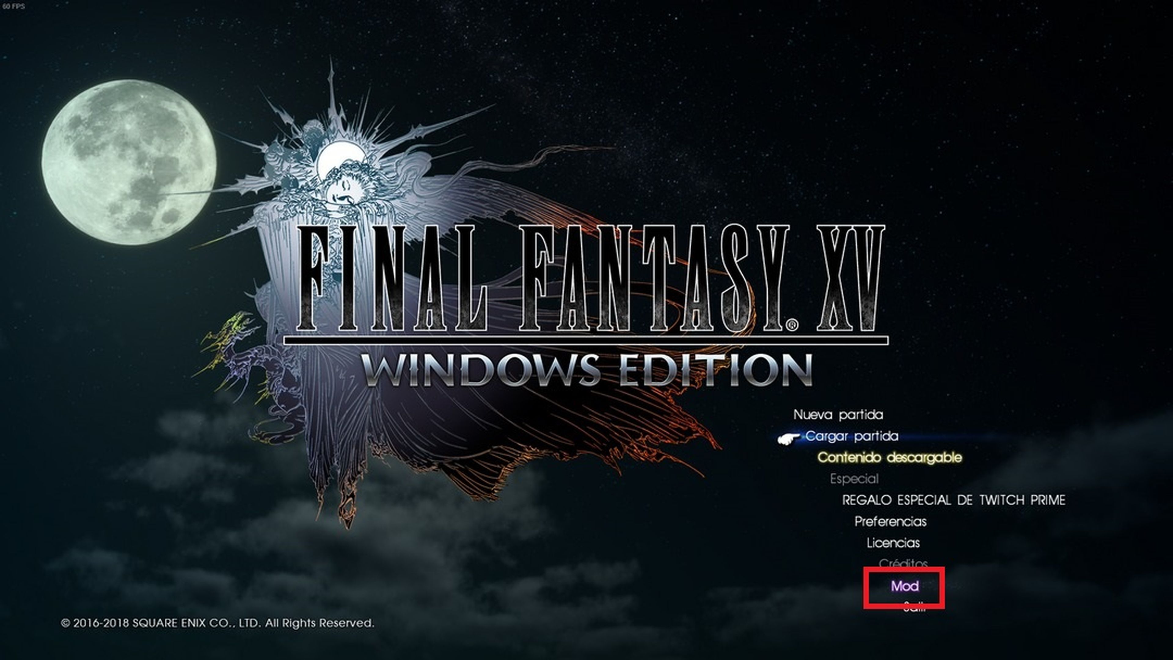 Cómo instalar MODs en Final Fantasy XV