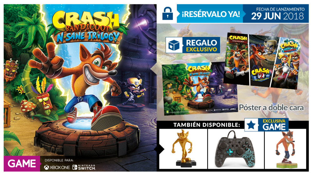 Crash Bandicoot N. Sane Trilogy en GAME Crash Bandicoot N. Sane Trilogy en GAME