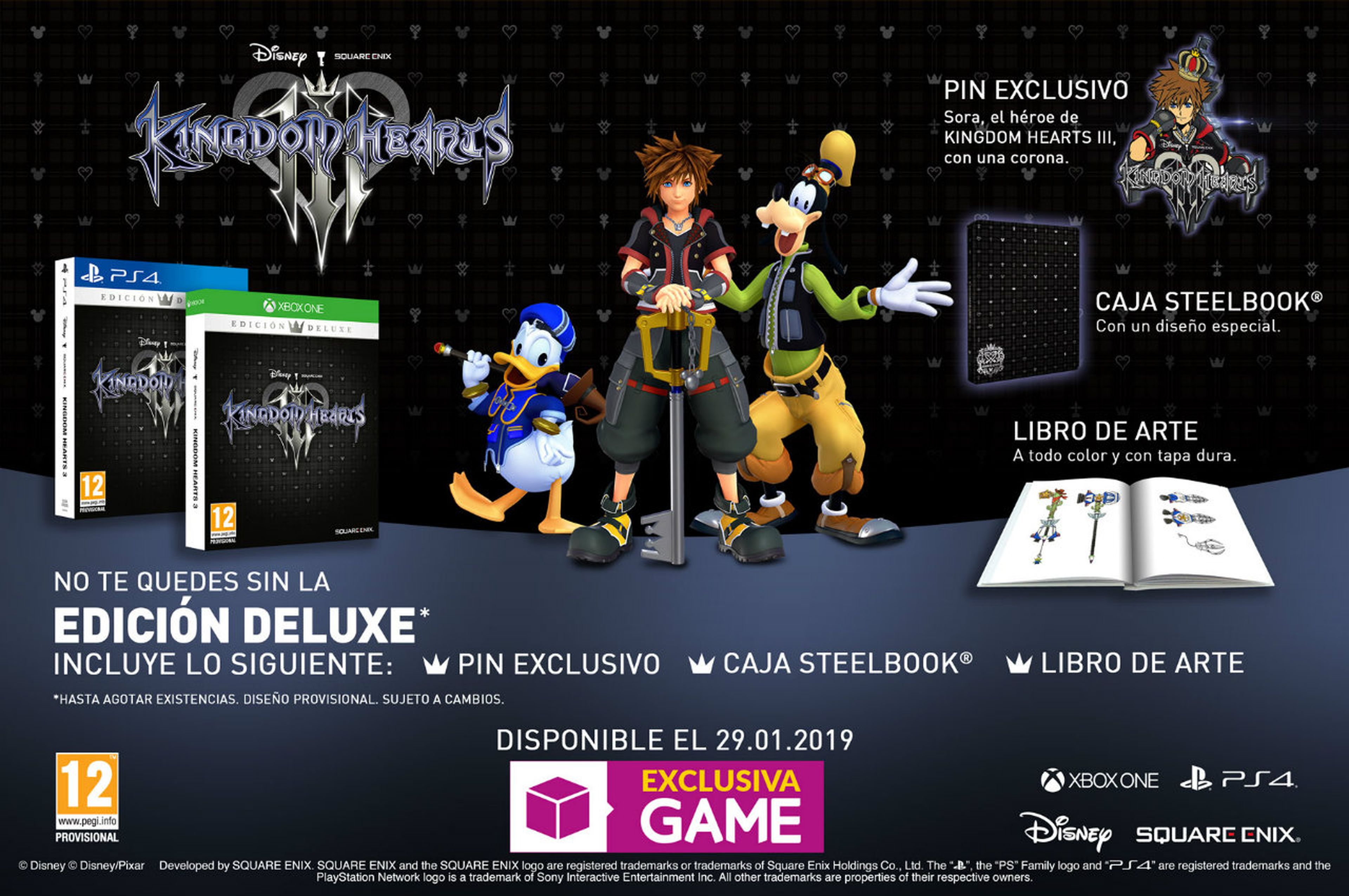 edición deluxe Kingdom Hearts 3 GAME