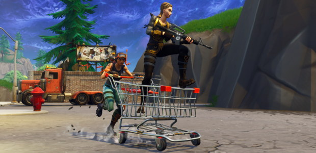 Usa un carrito de la compra en Fortnite Battle Royale 