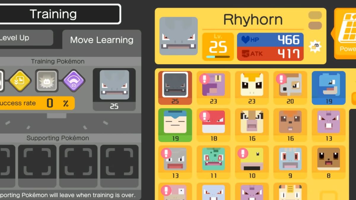 Guía y trucos de Pokémon Quest (Nintendo Switch)