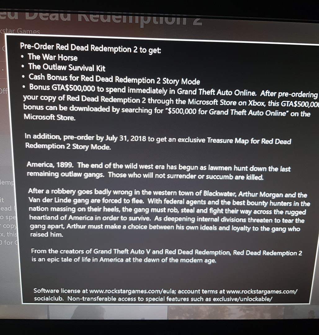 Red Dead Redemption 2 incentivos de reserva filtrados Red Dead Redemption 2 incentivos de reserva filtrados