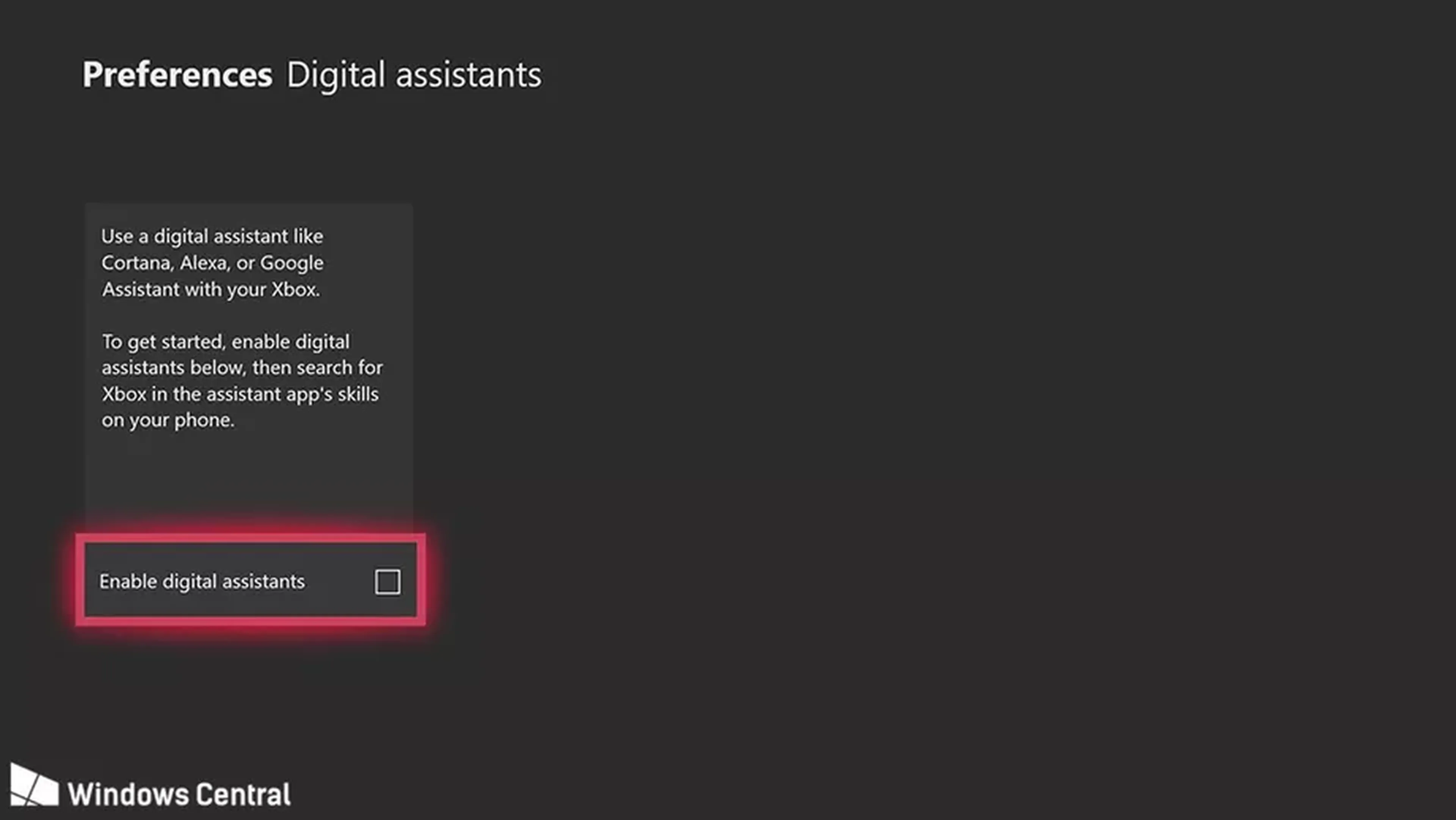 Xbox One Alexa y Google Assistant
