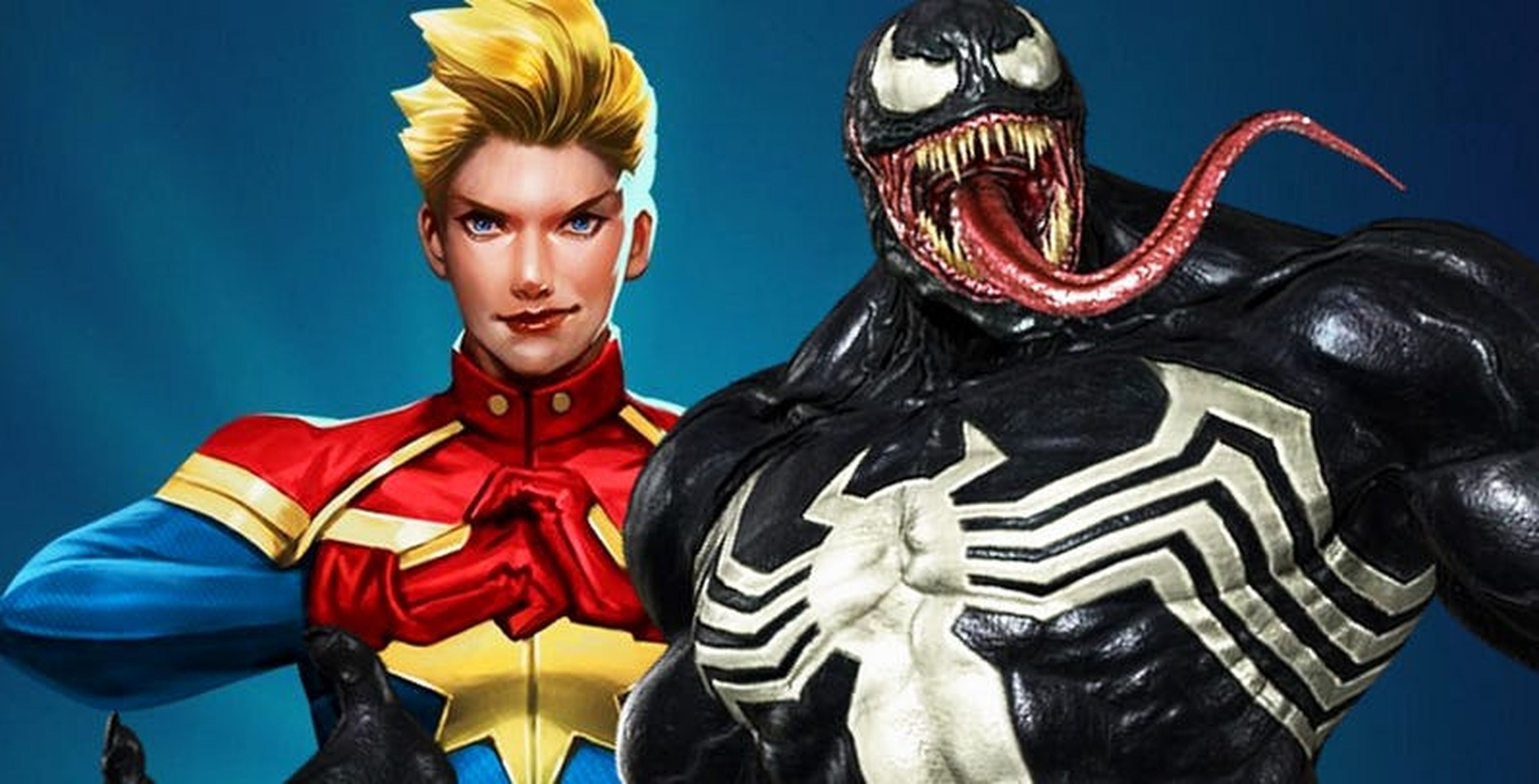Capitana Marvel y Venom