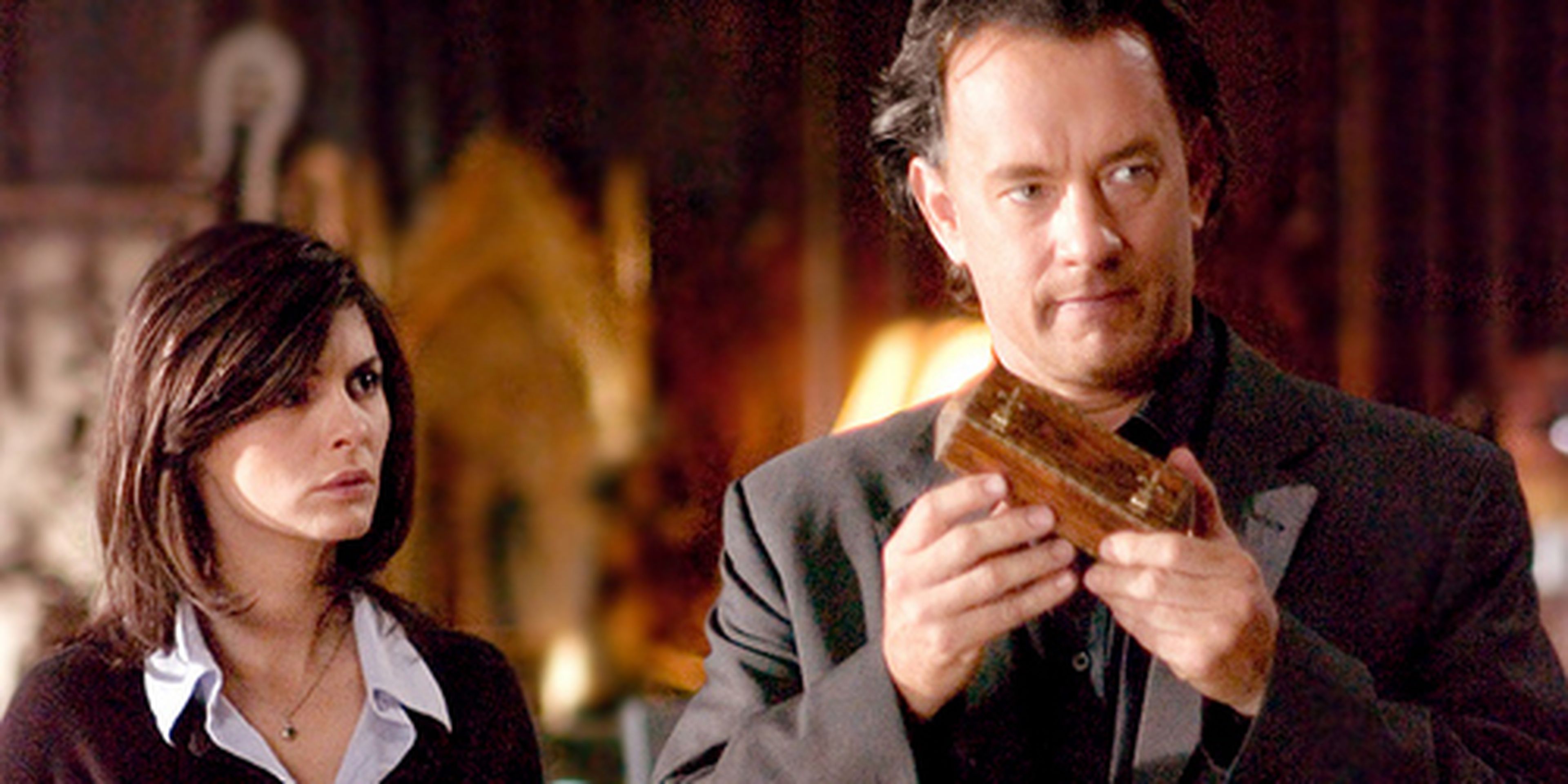 Audrey Tautou y Tom Hanks en El código Da Vinci