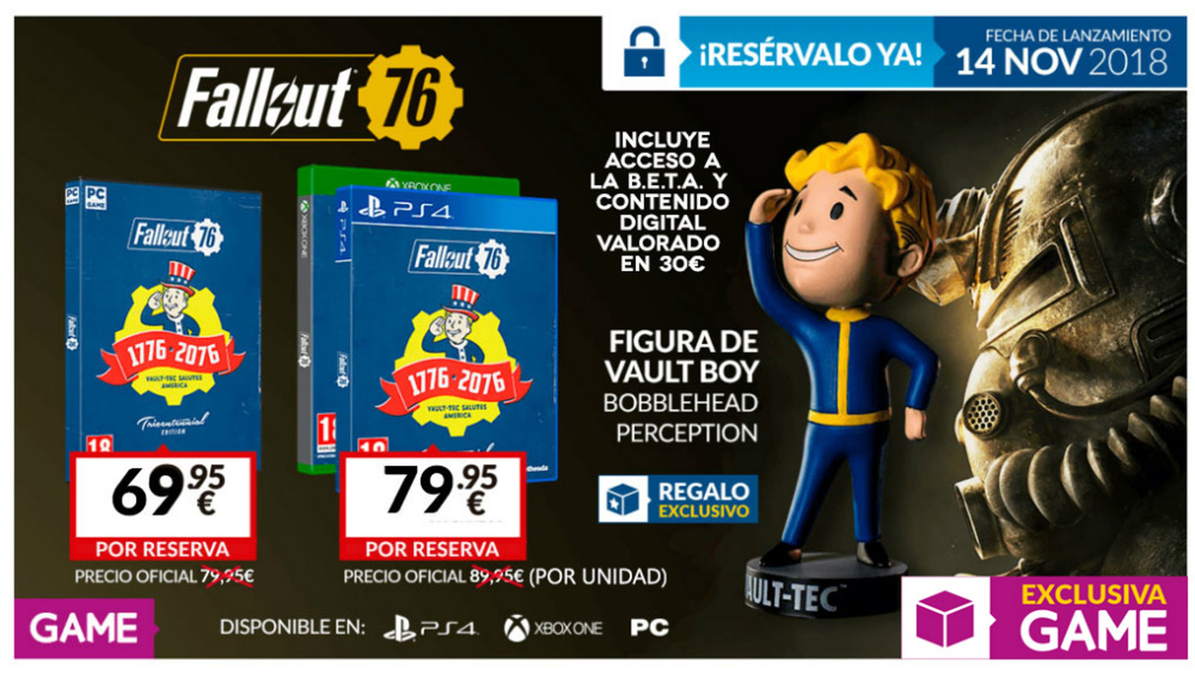 Fallout 76 Tricentennial Edition en GAME