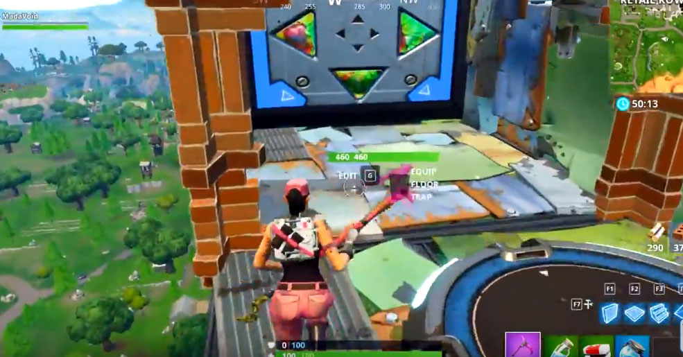 combina una plataforma de salto con una de lanzamiento fortnite saltos - trampas y plataformas fortnite