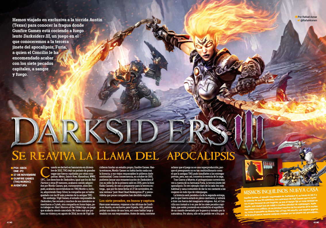 Hobby Consolas 325, a la venta con pósters de Darksiders III y Octopath Traveler Hobby Consolas 325, a la venta