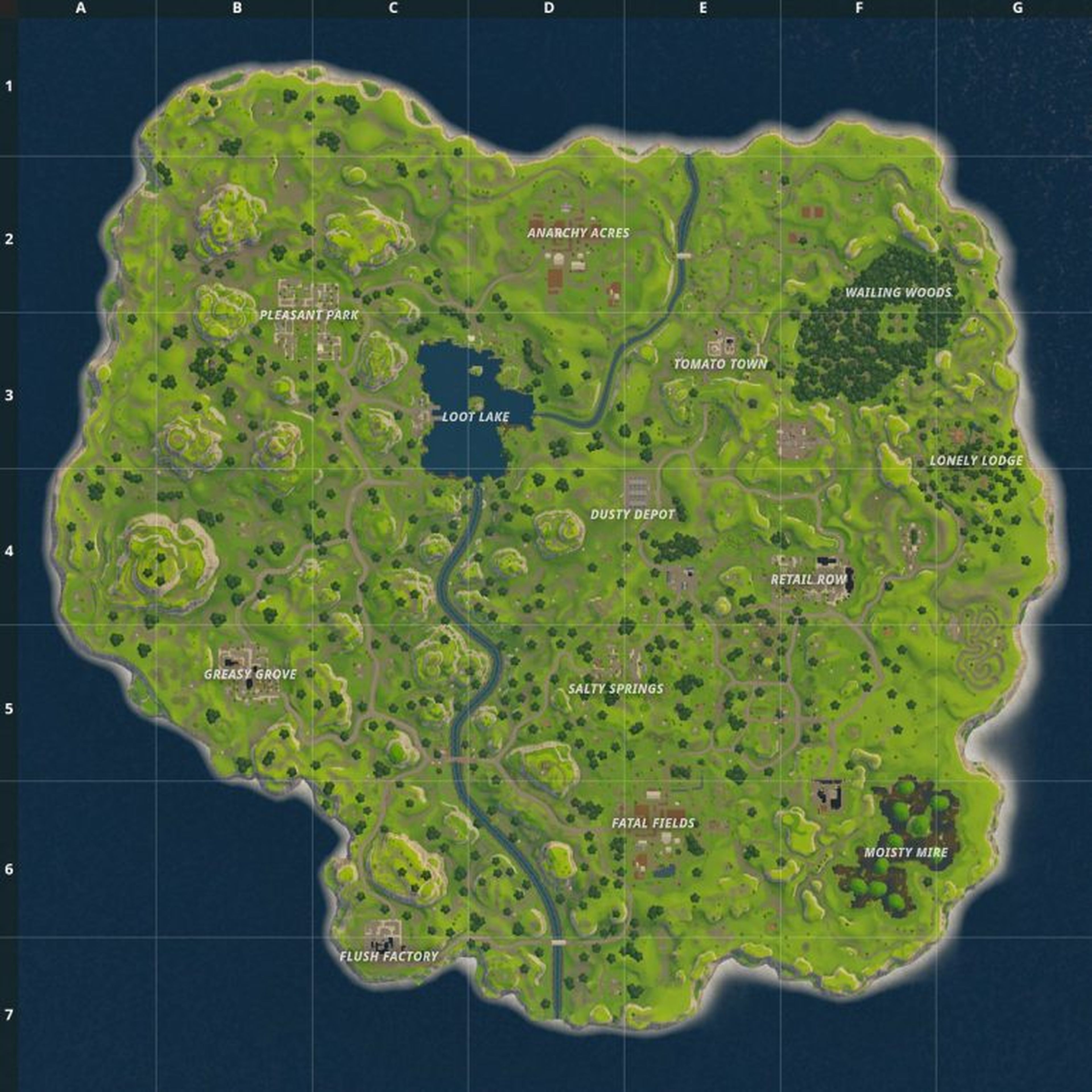 mapa Fortnite 1