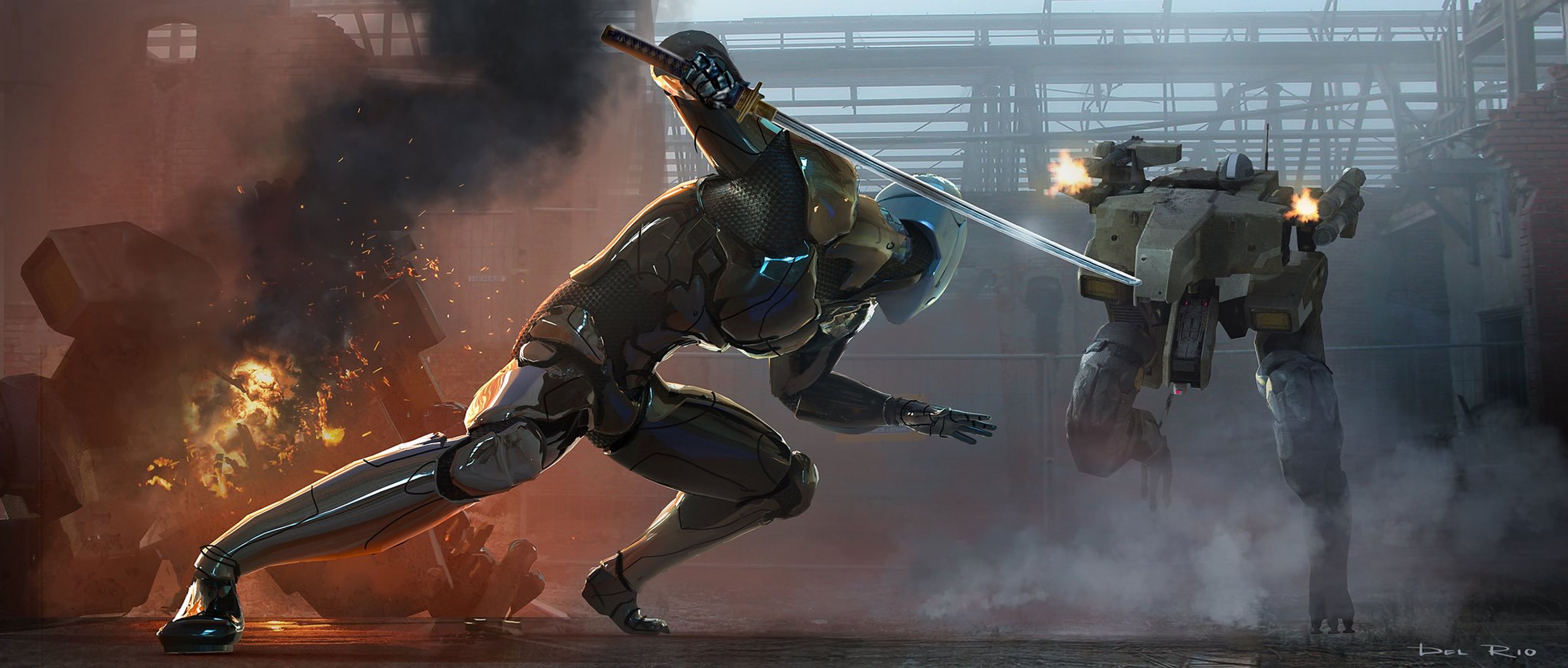 Arte conceptual de la película de Metal Gear Solid por Eddie del Rio