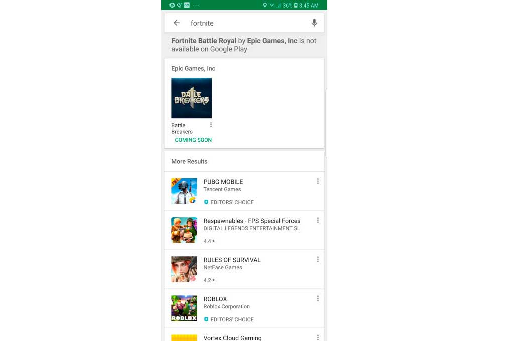 Fortnite en Android Fortnite en Android