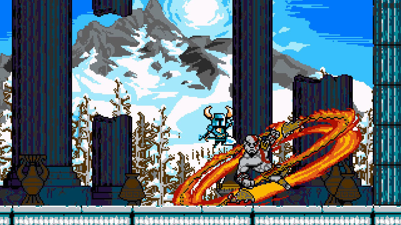 Kratos de God of War en Shovel Knight kratos, god of war, kratos, shovel knight,