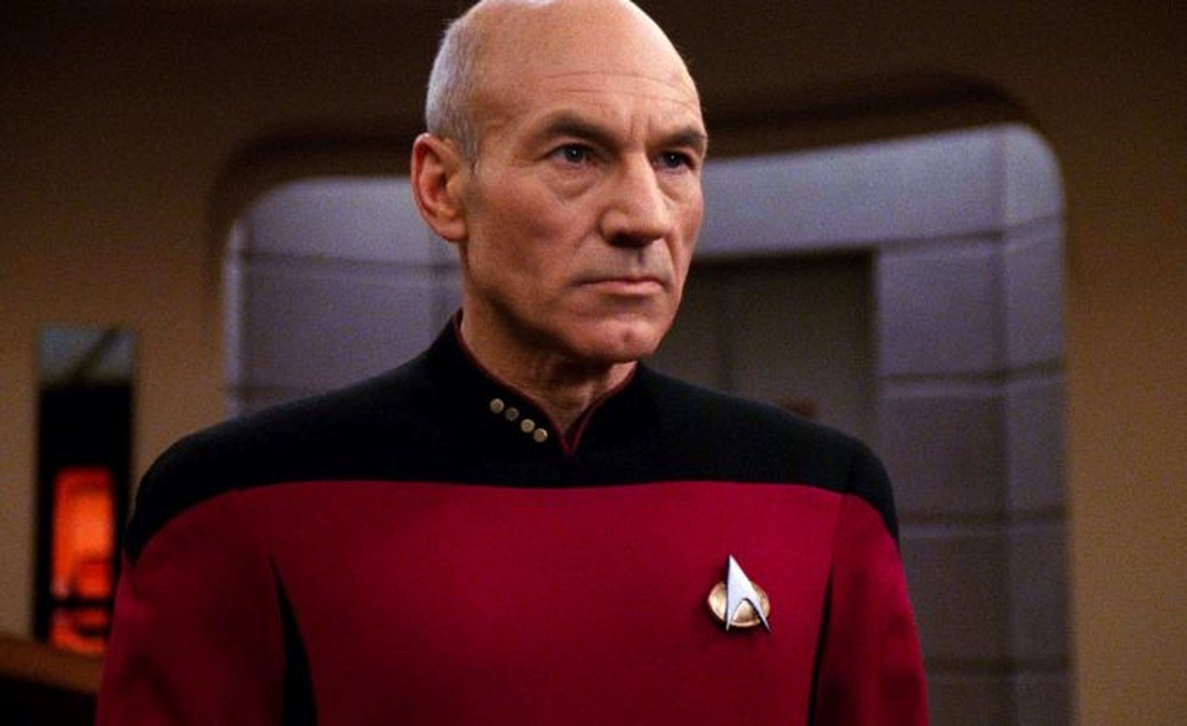 Patric Stewart como Jean-Luc Picard en Star Trek: Nueva generación