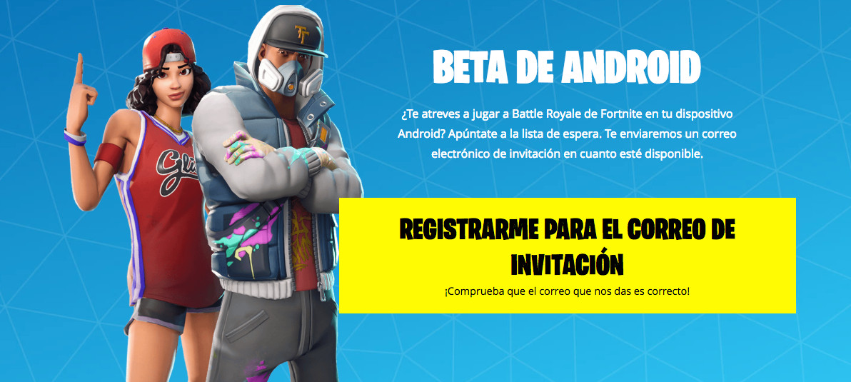 Registro Fortnite Android Registro Fortnite Android