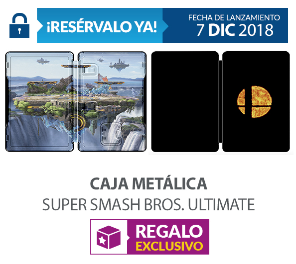Super Smash Bros. Ultimate en Game super smash, caja metálica,