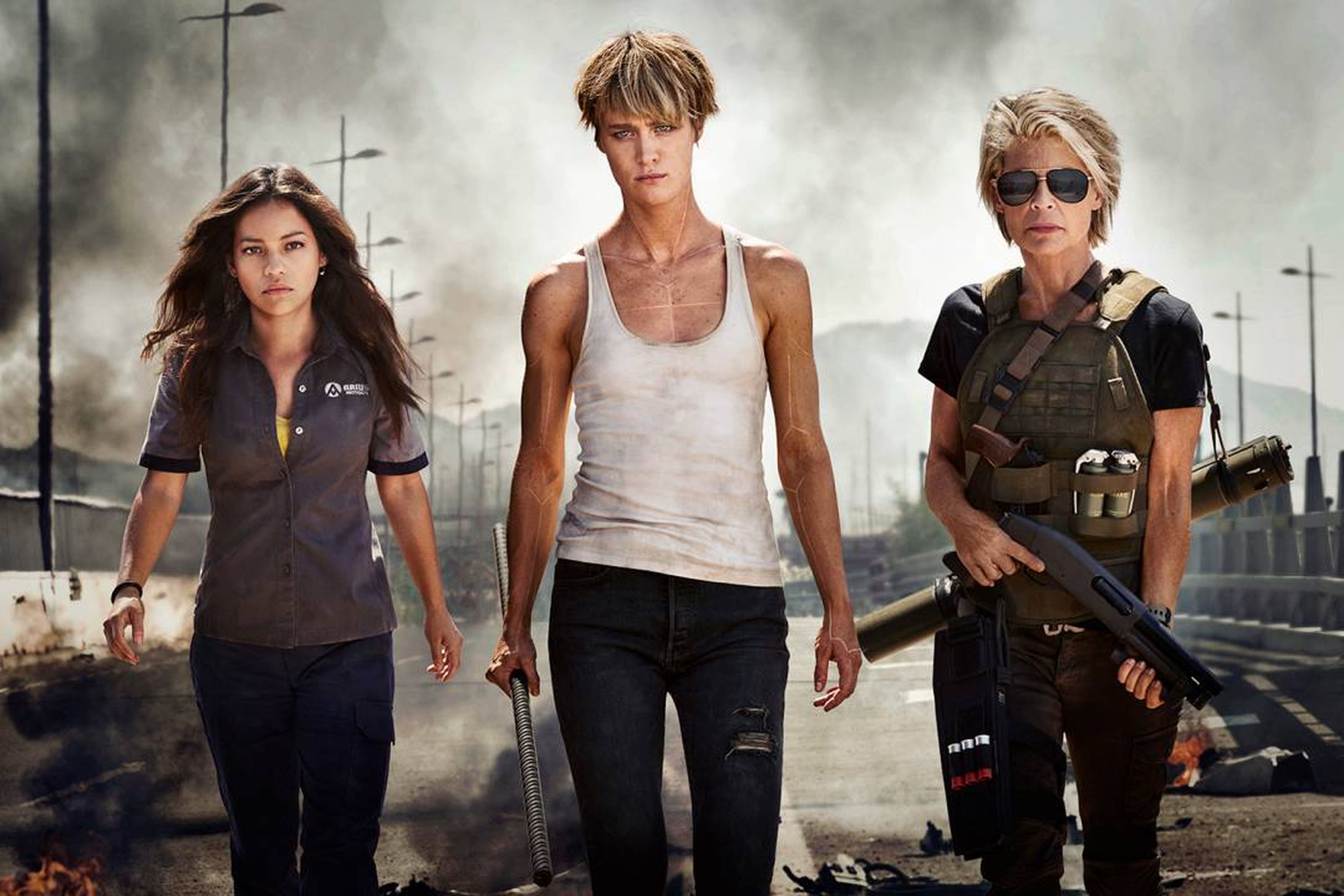 Terminator 6 - Natalia Reyes, Mackenzie Davis y Linda Hamilton