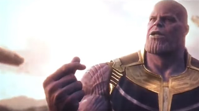 Vengadores Infinity War - Thanos chasquido Vengadores Infinity War - Thanos chasquido