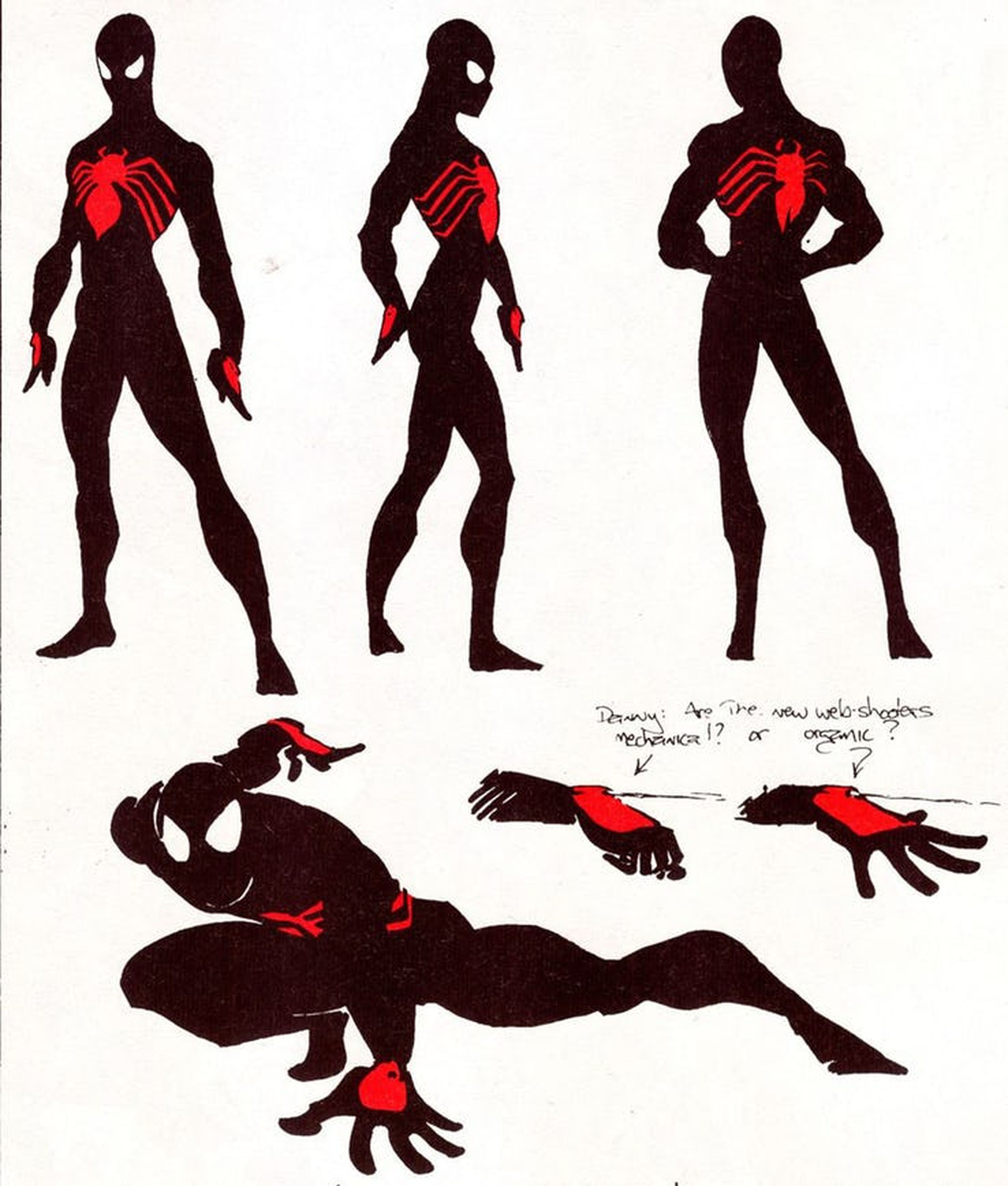 El diseño fan del traje negro de Spider-Man