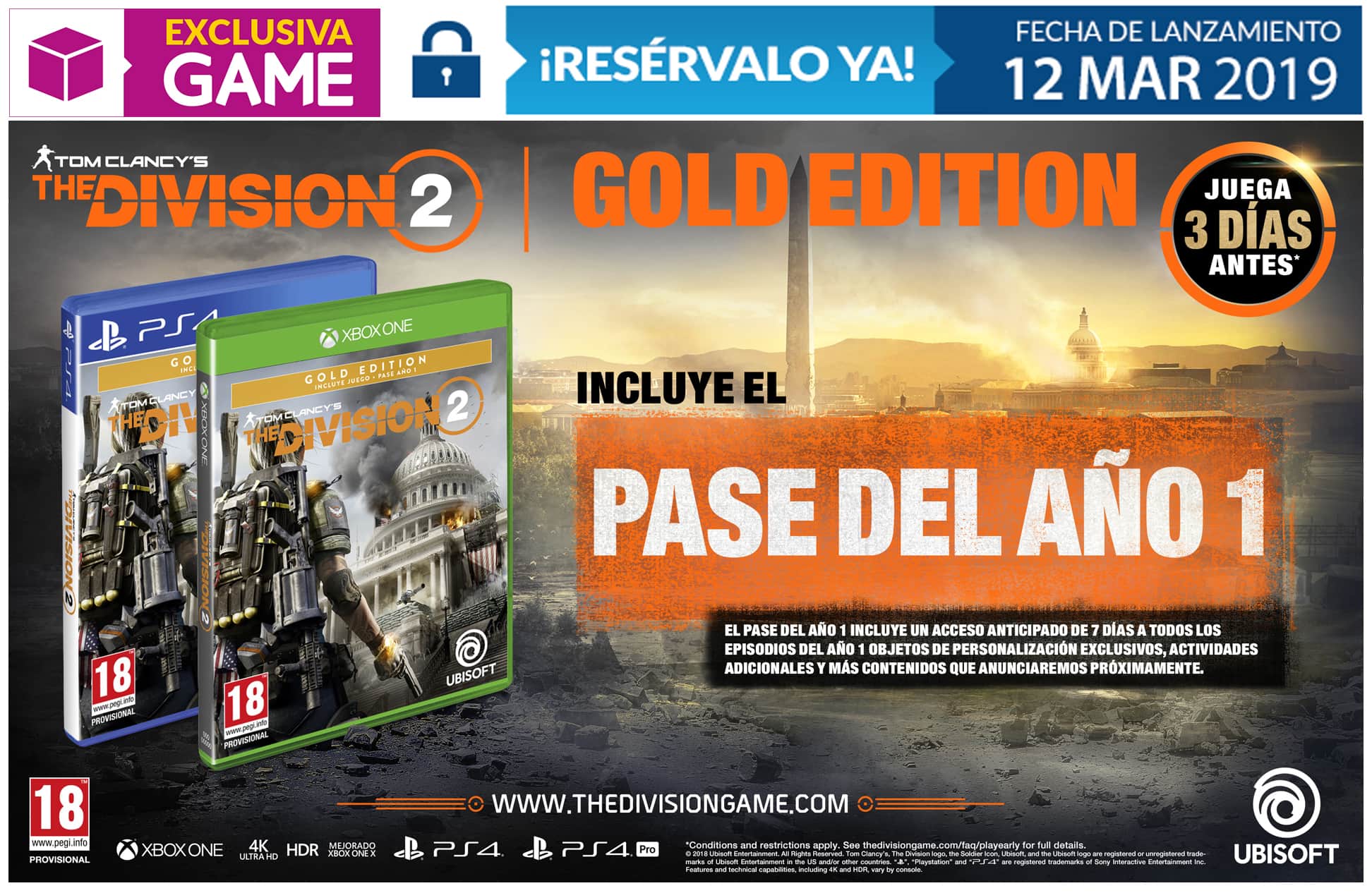 The Division 2 Ediciones GAME The Division 2 Ediciones GAME