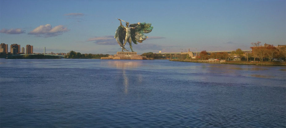 La estatua de la Extra libertad La estatua de la Extra libertad