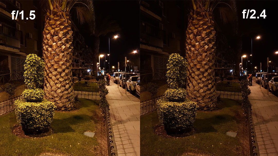 Foto nocturna con distintas aperturas Foto nocturna con distintas aperturas
