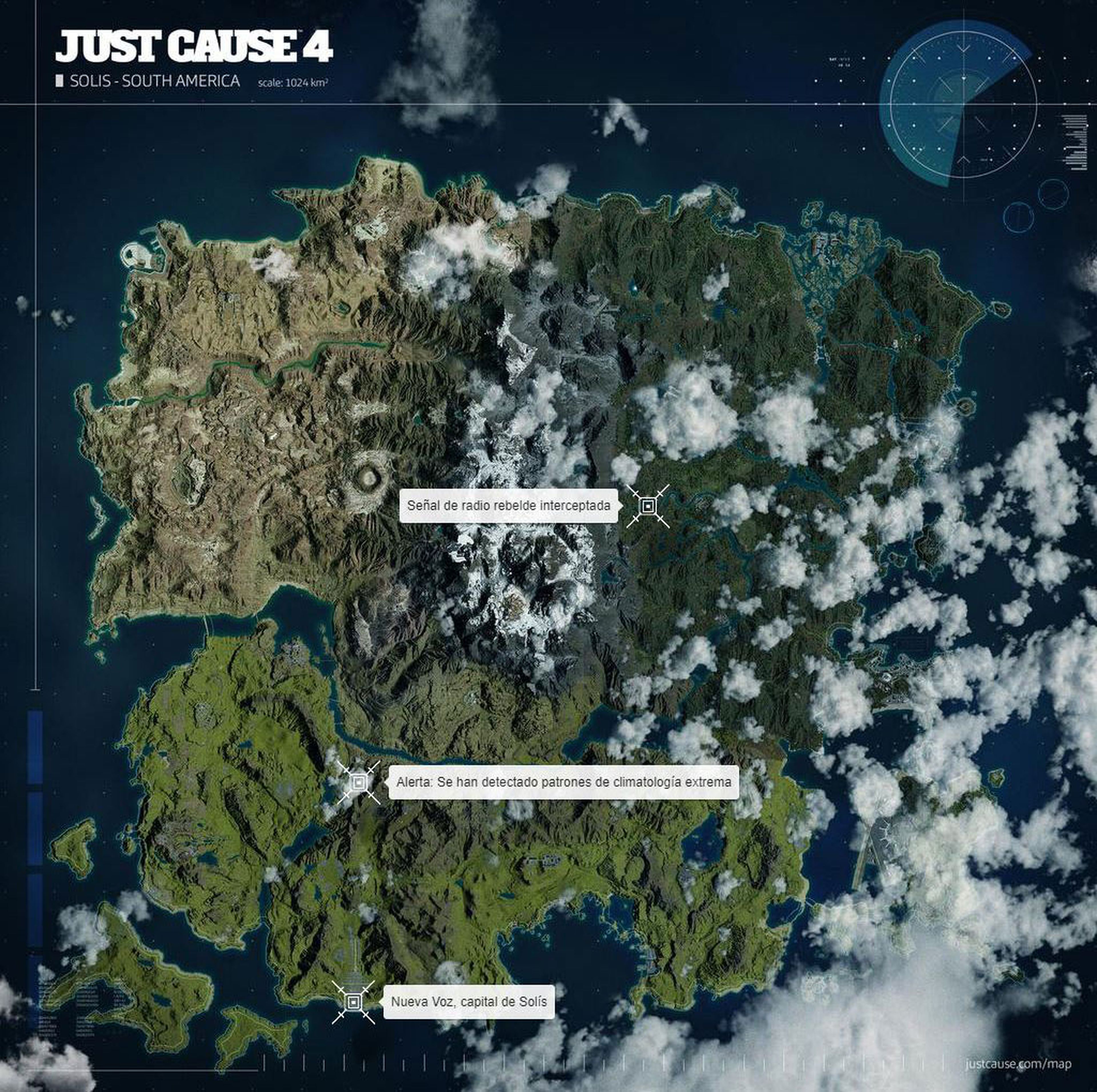 Just Cause 4 Mapa
