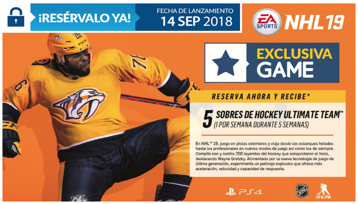 NHL 19 en GAME nhl 19,