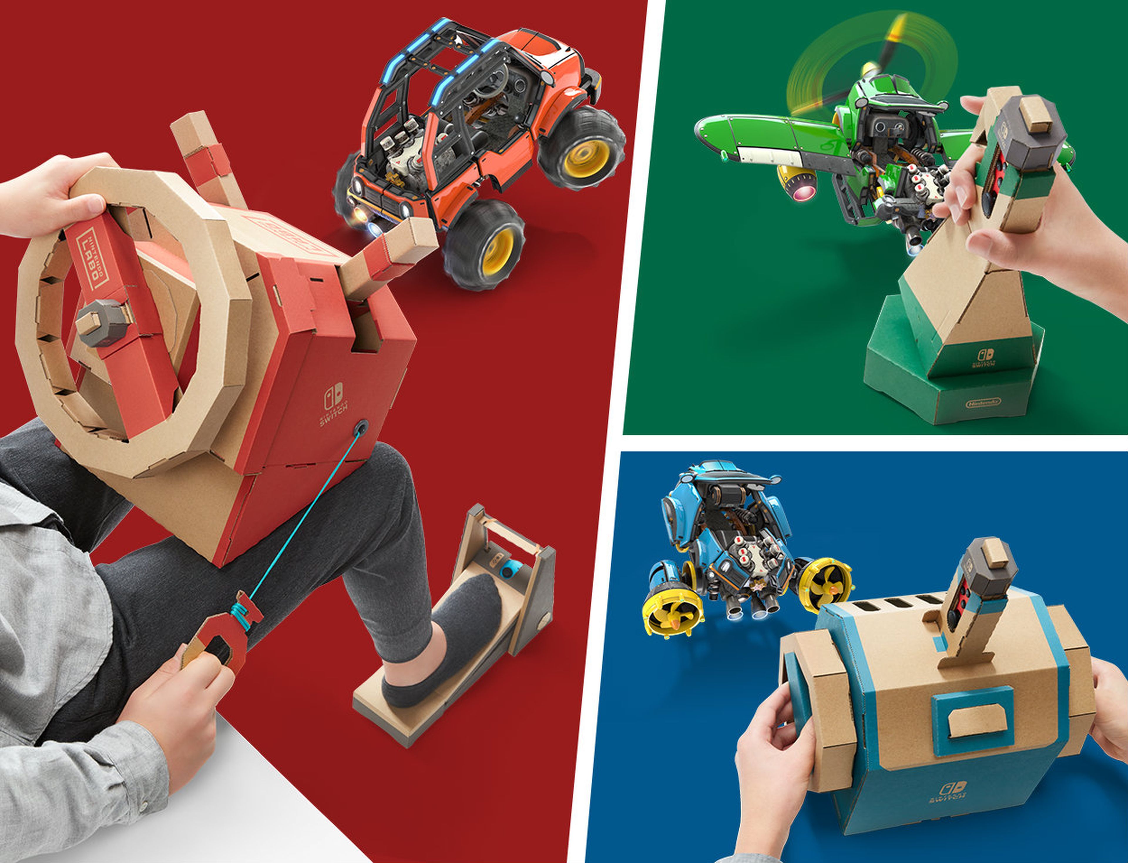 Nintendo Labo Toy Con 3 Kit de Vehículos