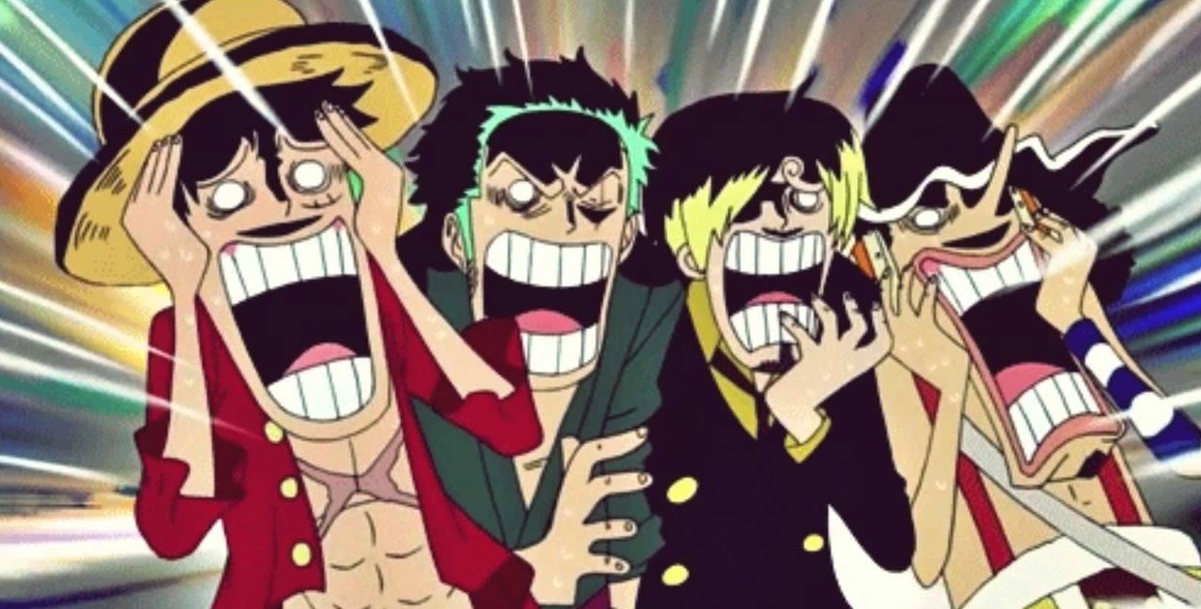 Personajes de One Piece asustados