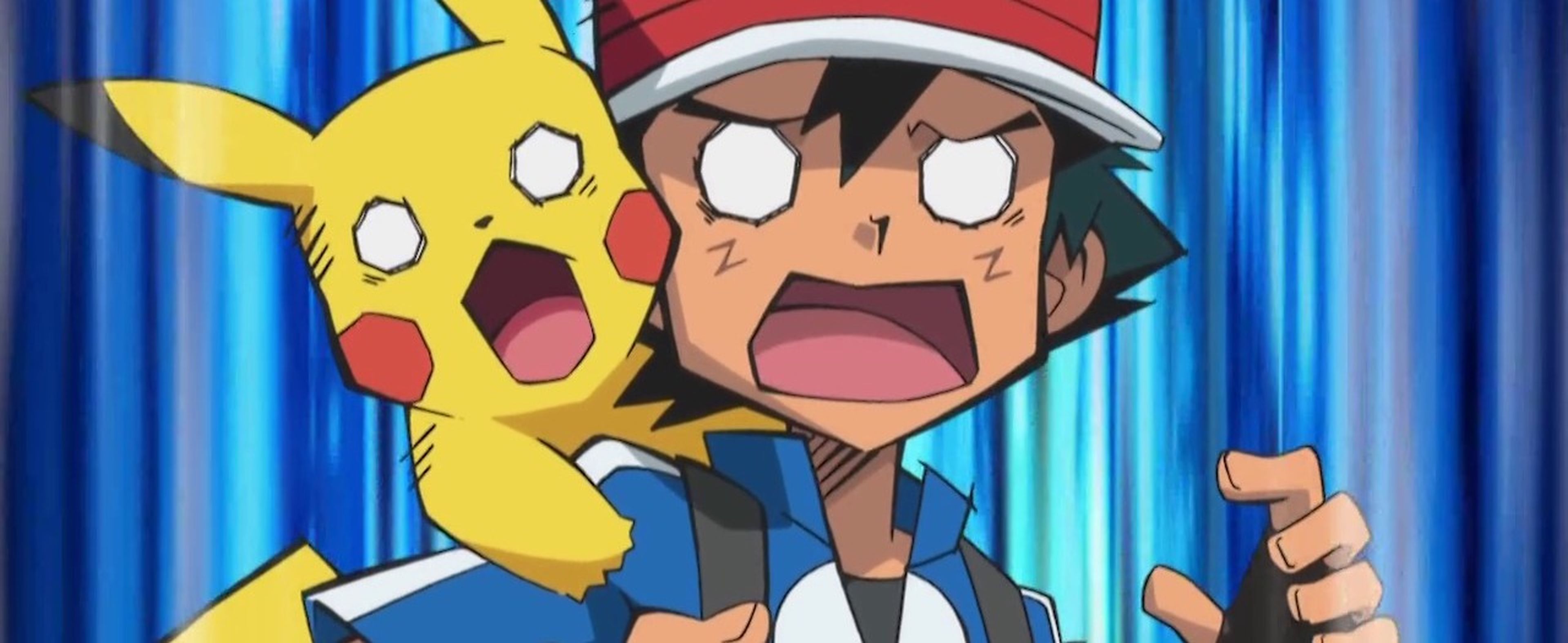 Pokémon - Ash y Pikachu sorprendidos