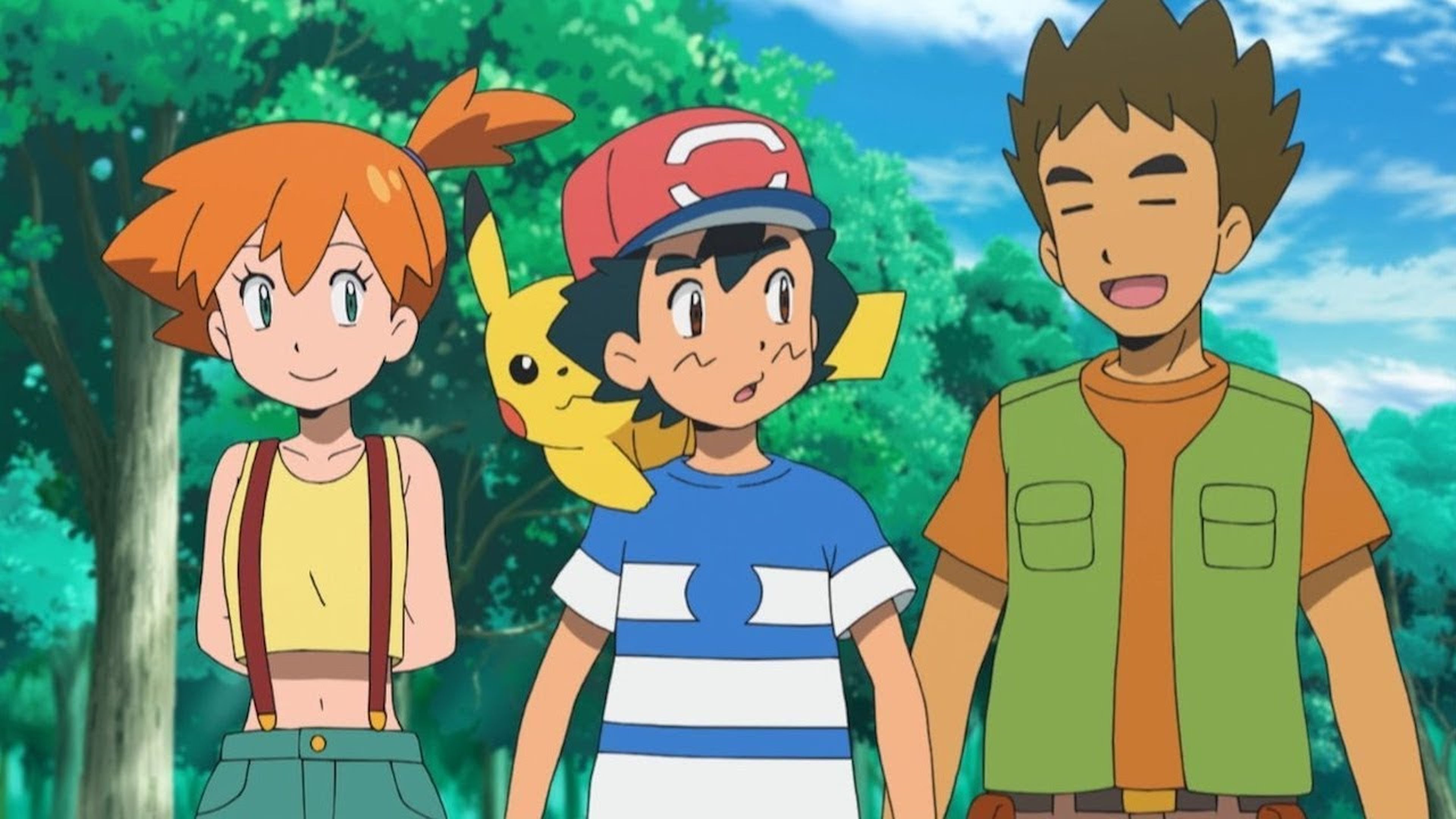 Pokémon - Misty, Ash y Brock
