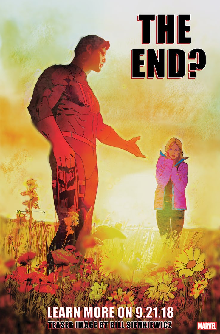 Portada de Daredevil anunciando su muerte Portada de Daredevil anunciando su muerte