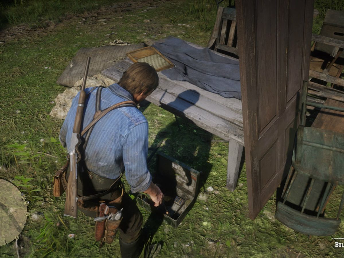 Red Dead Online Tesoro del pantano de Bluewater / Bluewater Marsh Treasure  Map Location 