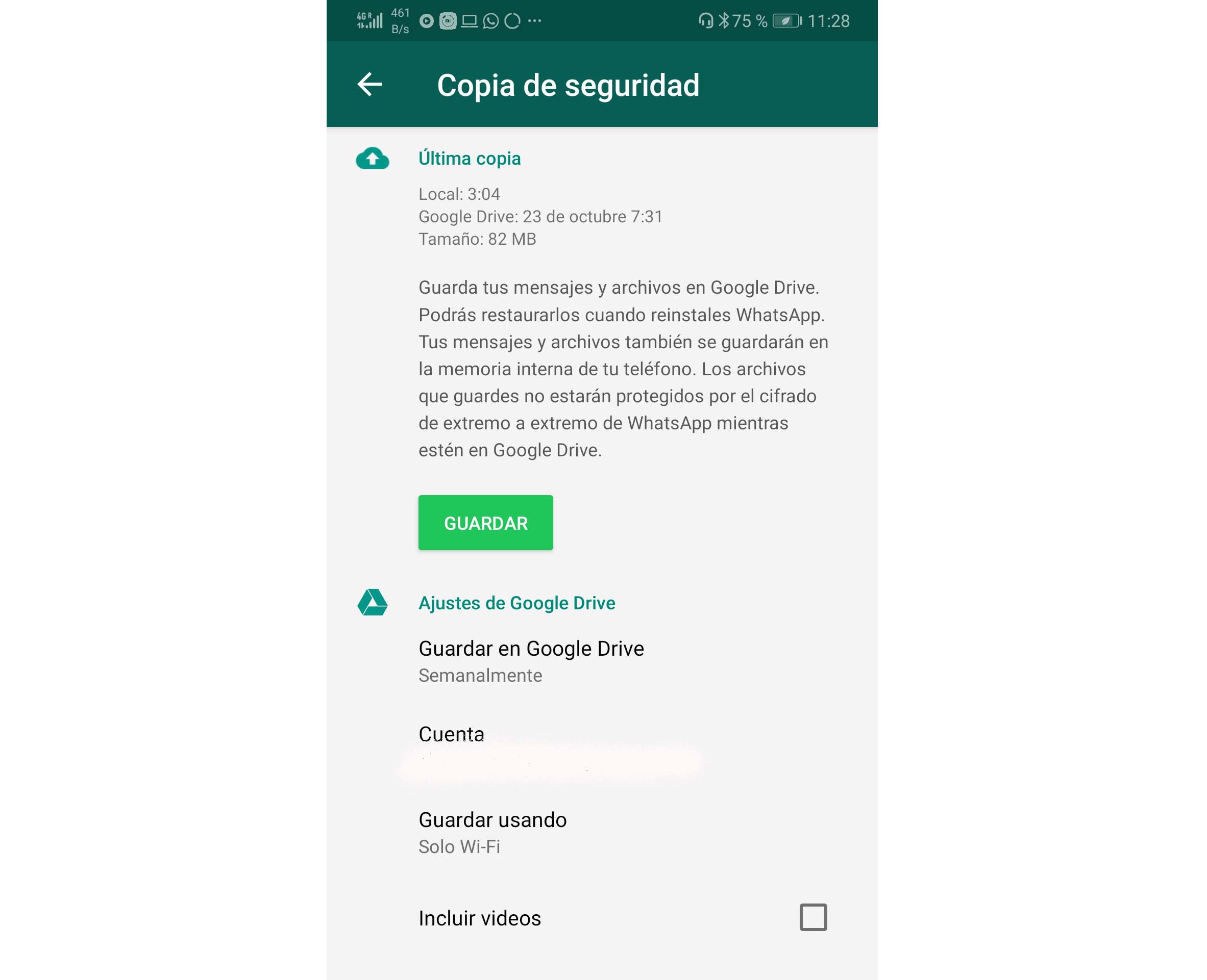 Datos Whatsapp