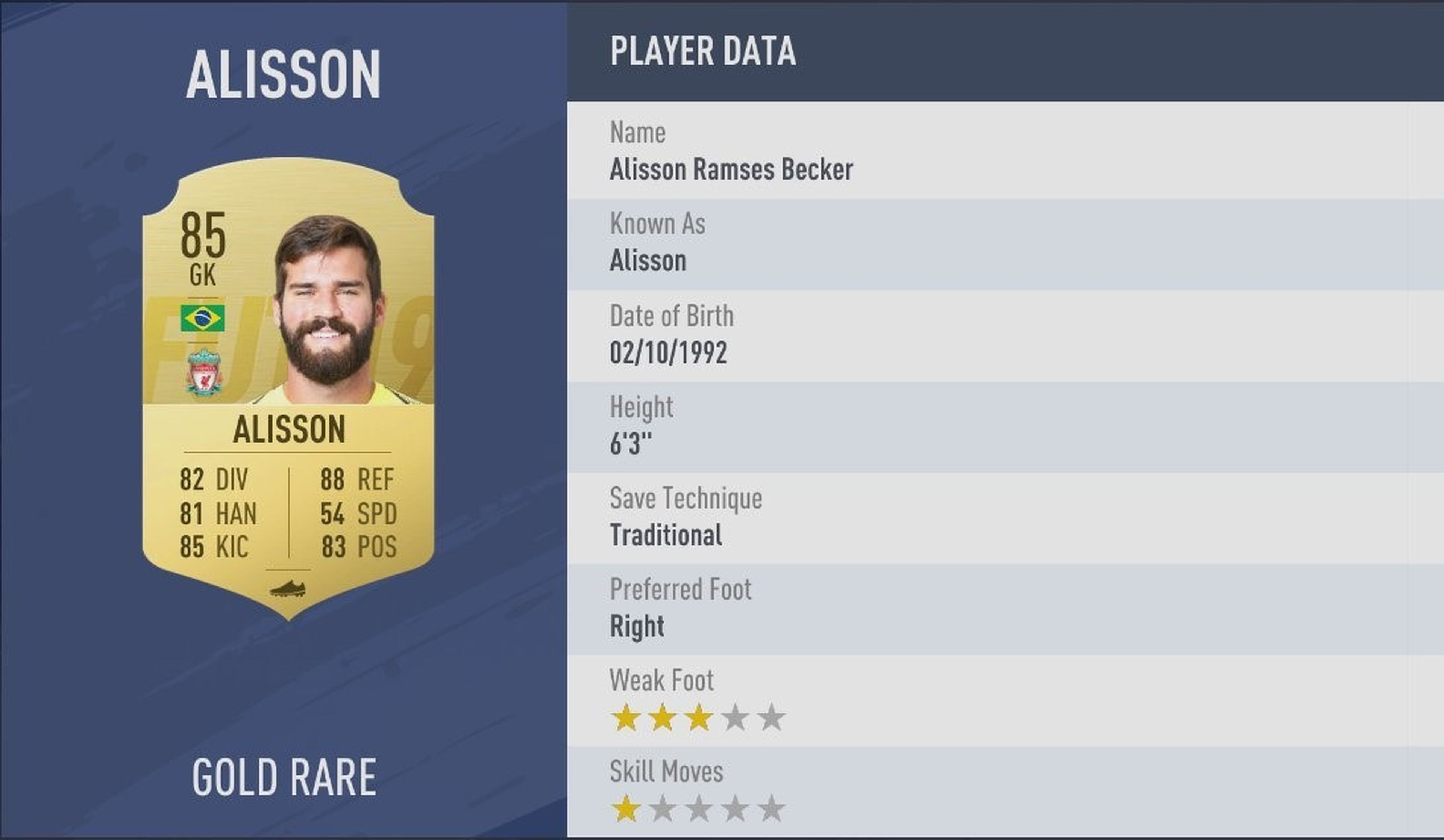 FIFA 19 - Alisson