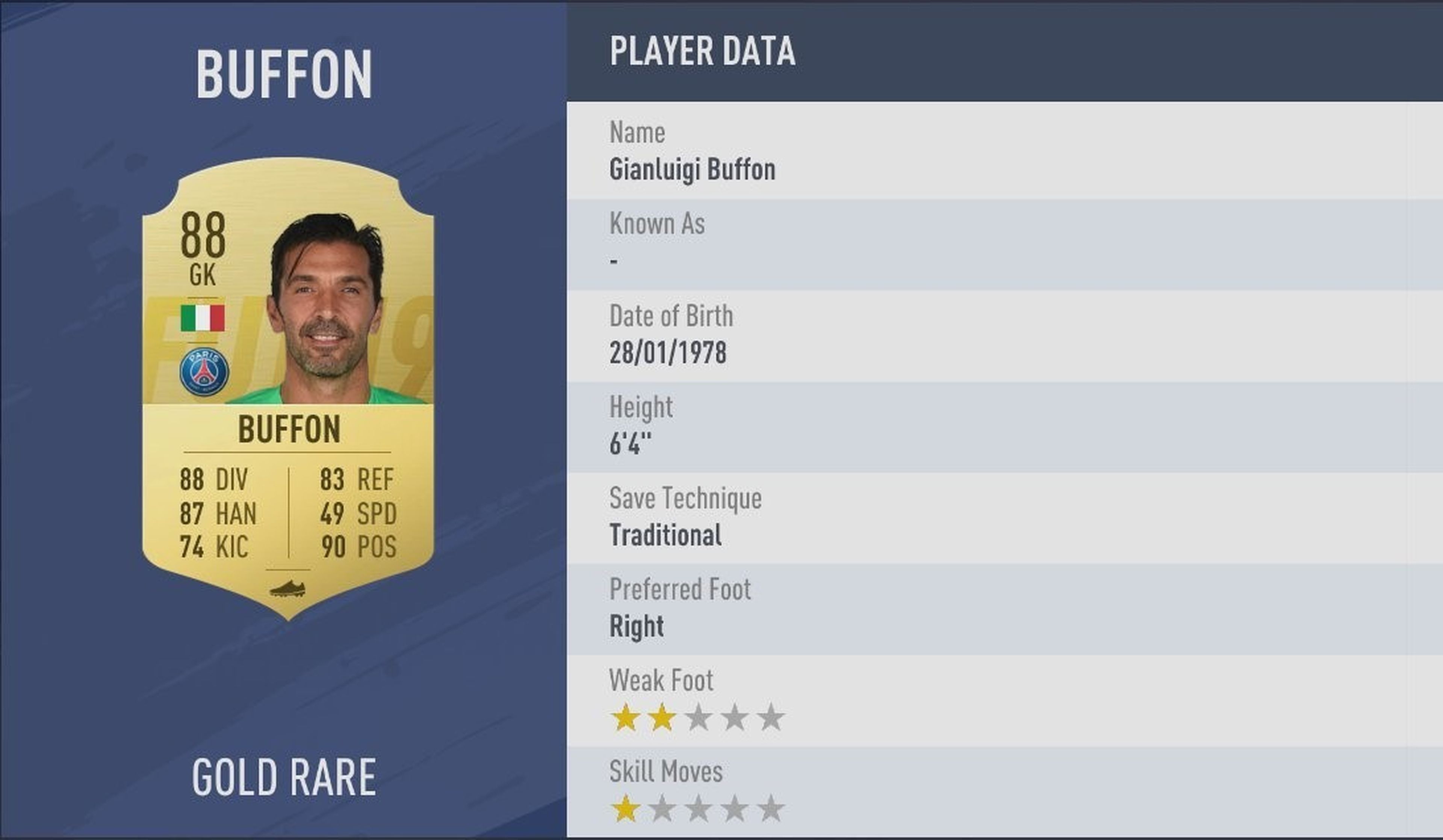 FIFA 19 - Buffon