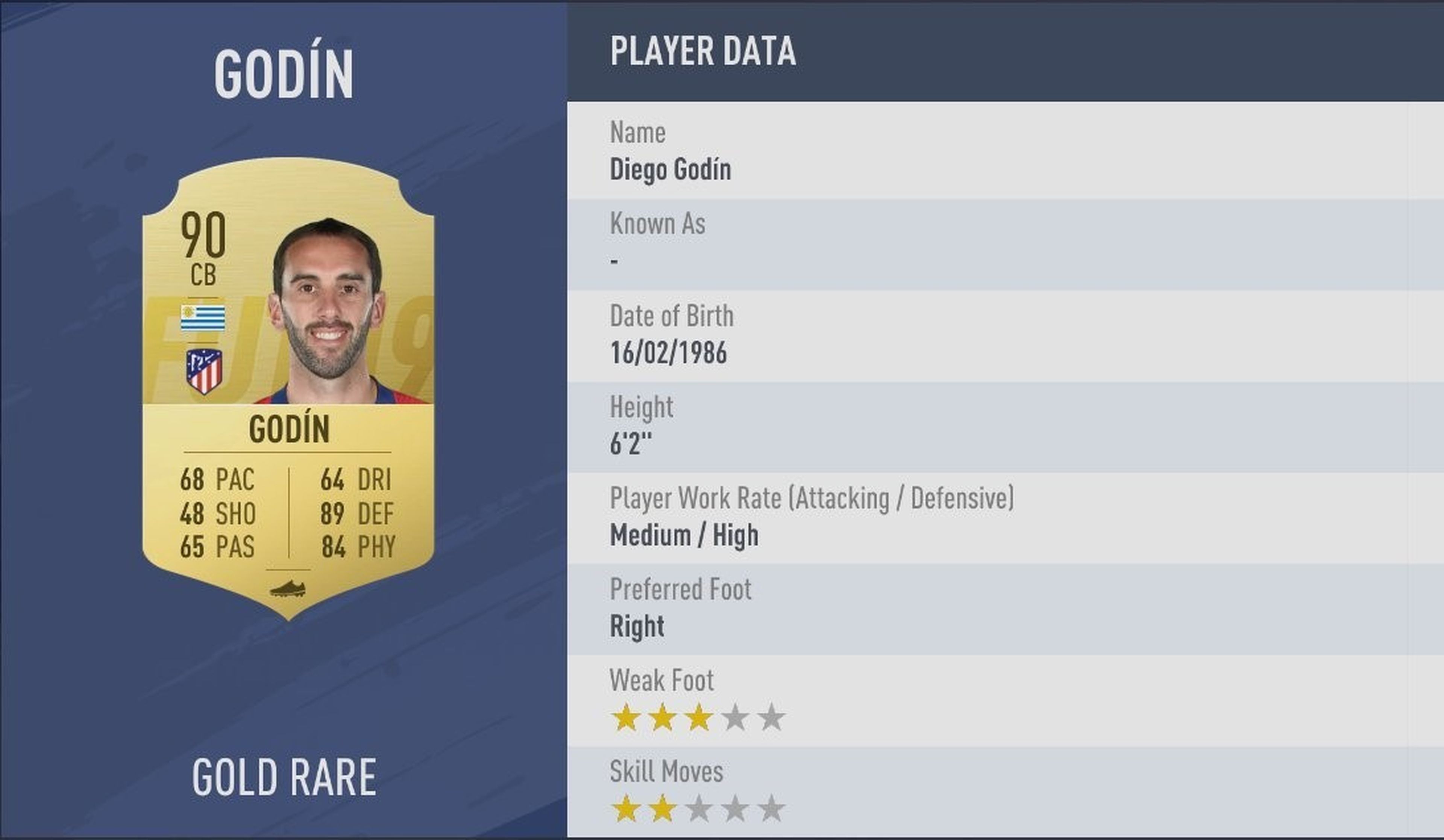 FIFA 19 - Diego Godín