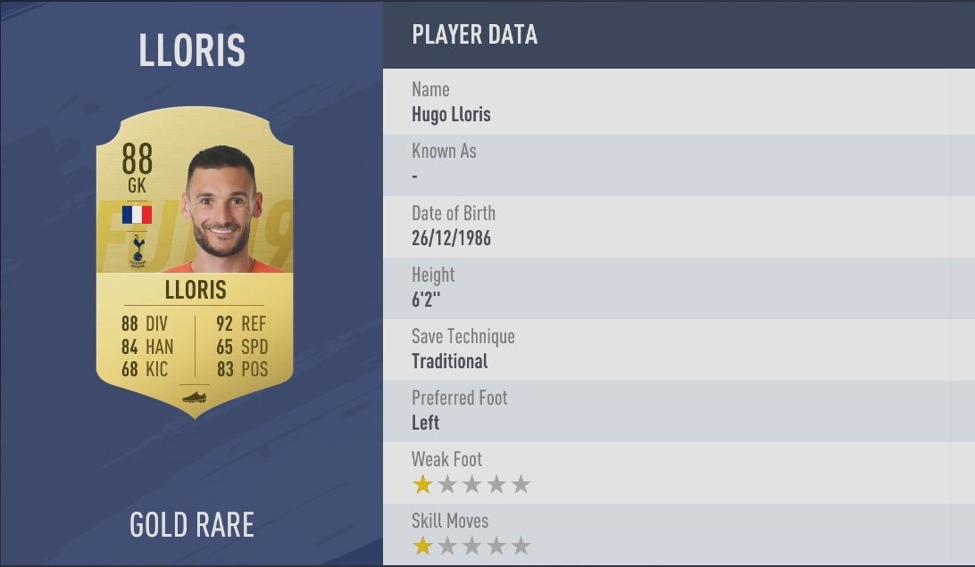 FIFA 19 - Lloris FIFA 19 - Lloris