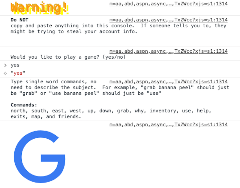 Descubren un juego de aventuras oculto en el buscador de Google y te contamos cómo jugarlo