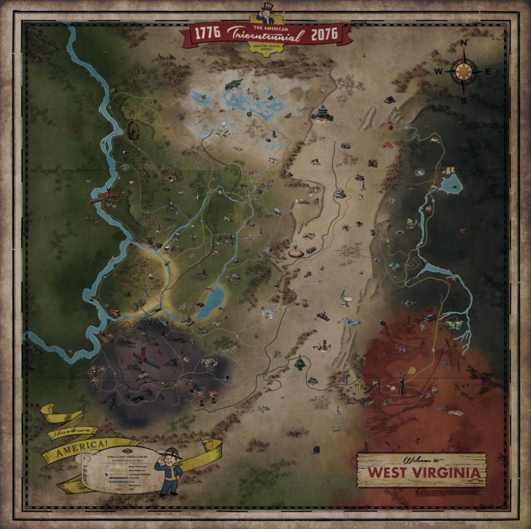 Mapa de Fallout 76 fallout 76