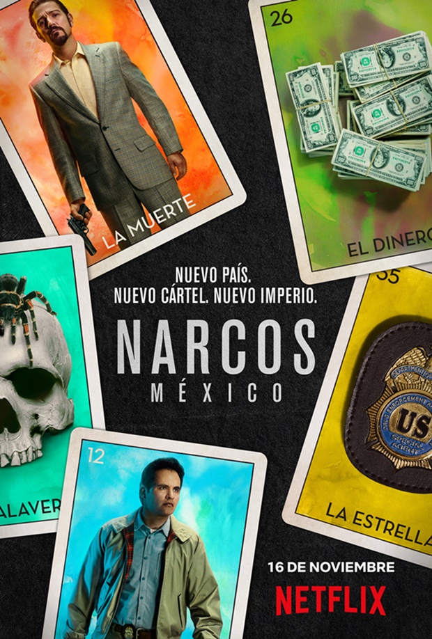Nuevo póster promocional de Narcos: México Nuevo póster promocional de Narcos: México