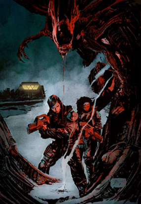 Portada del cómic Aliens: Resistance Portada del cómic Aliens: Resistance