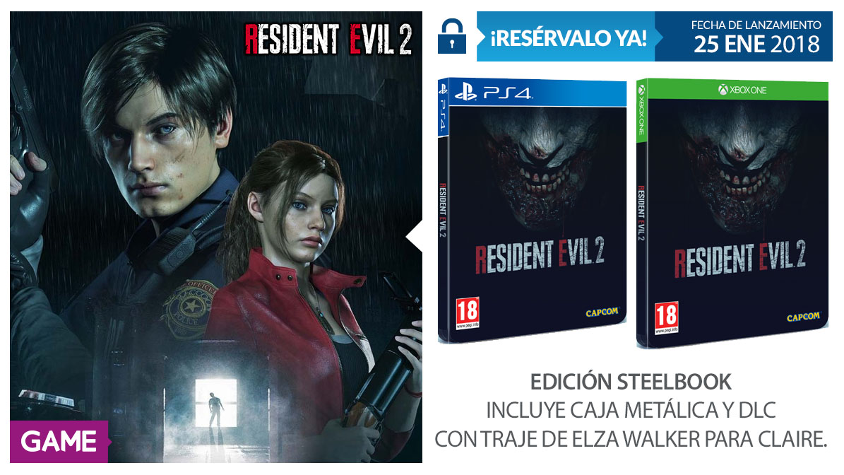 Resident Evil 2 Edición Steelbook en GAME Resident Evil 2 Edición Steelbook en GAME
