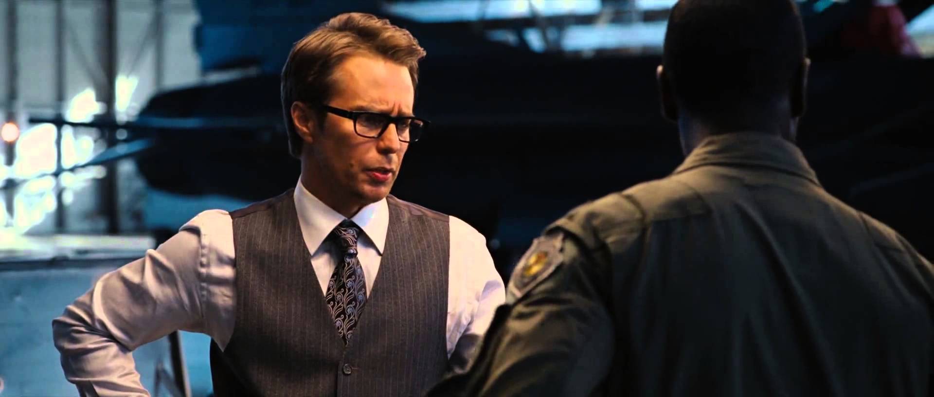 Sam Rockwell en Iron Man 2 Sam Rockwell