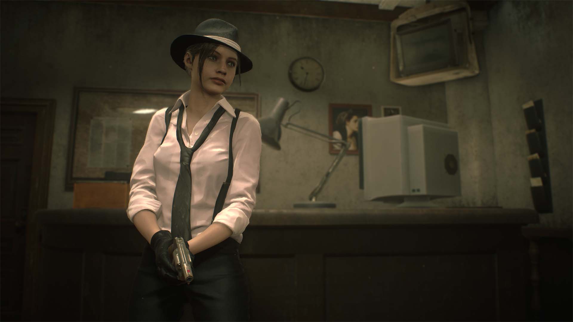 Traje noir del DLC extra de Resident Evil 2 Deluxe Edition resident evil 2, filtro especial, resident evil 2 remake